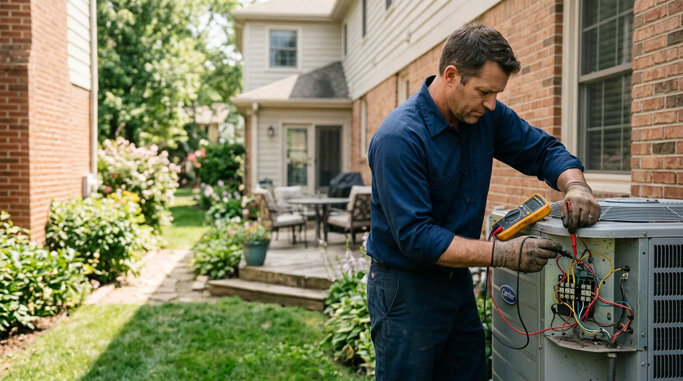 HVAC technician working near Little Rock Air Force Base, AR